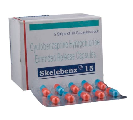 Buy Skelebenz (Cyclobenzaprine) 15 mg
