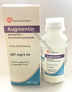 Buy Augmentin (Amoxicillin trihydrate + Potassium clavulanate)