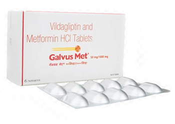 Buy Galvus met (Metformin 500 mg + Vildagliptin 50 mg) 50 mg + 500 mg