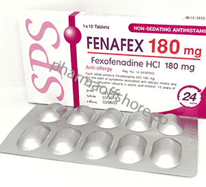 Fenafex (Fexofenadine HCI) 180 mg Tablet