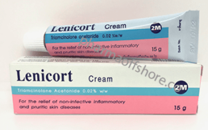 Lenicort Cream (Triamcinolone Acetonide) 0.02 % 15 g Tube