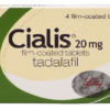 Cialis 4 tabs/pack 20 mg