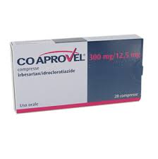 Co Aprovel 300mg+12.5mg (Irbesartan+Hydrochlorothiazide) 28 pills
