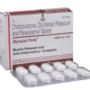 Myospaz Forte (Chlorzoxazone (500mg) + Diclofenac (50mg) + Paracetamol/Acetaminophen (325mg)
