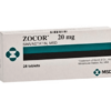 Zocor (Simvastatin) 20 mg