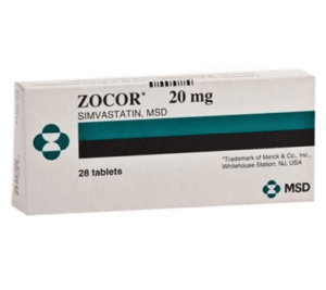 Zocor (Simvastatin) 20 mg
