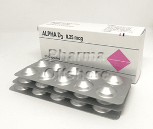 Alpha D3 0.25 mcg, 50 caps