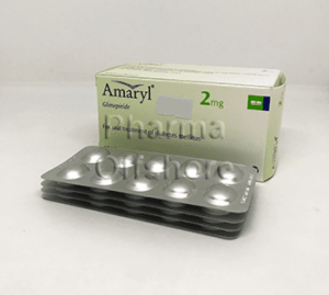 Amaryl SR 2mg + 500mg (Glimepiride+Metformin) 30 pills