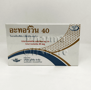 Atorvin 40mg (Atorvastatin) 100 pills