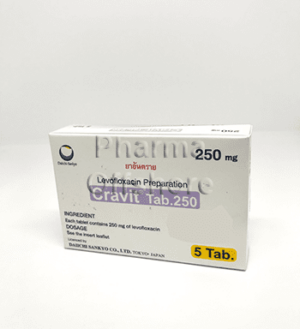 Cravit 250 mg, 5 tabs