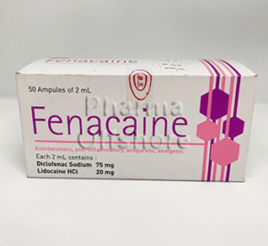 Fenacaine 75 mg + 20 mg, 10 amps x 2 ml
