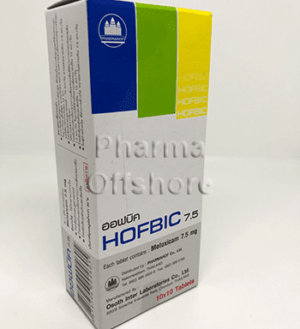 Hofbic 7.5mg (Meloxicam) 100 pills