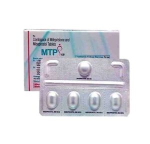 MTP Kit is a complete abortion kit that is used for early abortion in women. This abortion kit consists of two medicines, namely Mifepristone and Misoprostol prescribed to women who are in their first trimester or no more than 9 weeks pregnant. It comes in a combi pack containing 1 tablet of Mifepristone 200 mg and 4 tablets of Misoprostol 200 mcg. It is a medicated abortion that requires oral administration of pills. These pills are given to you at the time of your visit to the clinic. It works by blocking the effects of Progesterone and increasing uterine contractions to cause an abortion. The process of abortion gets completed within 3-4 days. Follow up with your doctor after two weeks.