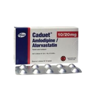 Caduet 10 /20 mg Amlodipine + Atorvastatin