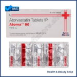 Atorva 80 mg (Atorvastatin) - 30-pills