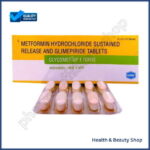 Glycomet Gp 1 (Metformin/Glimepiride) - 30-pills