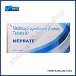 Meprate 10 mg (Medroxyprogesterone) - 30-pills