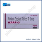 Warf 3 mg (Warfarin) - 60-pills
